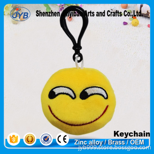 crazy hot sale little promotional emoji keychains custom furry expression keyring